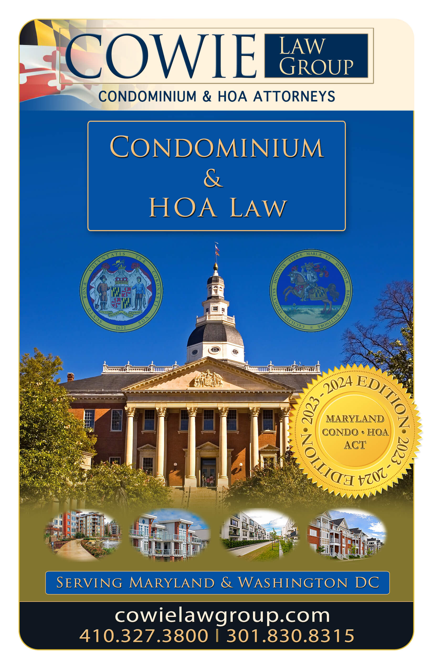 MARYLAND CONDOMINIUM ACT & HOA ACT BOOKLET 2023-2024 - COWIE LAW GROUP, P.C